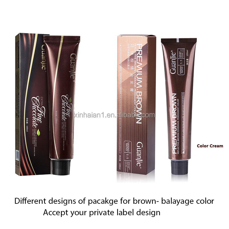 Fashion Brown Chocolate Chestnut Balayage Hair Dye for Salon Hair Color by OEM ODM