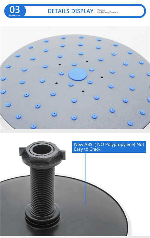 Ceiling / Wall Mounted Rain Shower Head , 6 Inch Round Rain Shower Head Easy Clean
