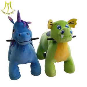 China Hansel battery powered walking dinosaur coin operated motorized plush riding animals wholesale