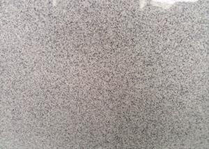 China Indoor / Outdoor Granite Tiles , Light Grey Hard Honed Granite Floor Tile wholesale