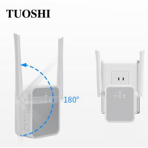 China Office Wall Plug WiFi Extender Dual External Antennas wholesale