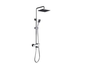 China Waterproof Bathroom Shower Panels Faucet Chrome Cube Shower Head Wall Mount wholesale