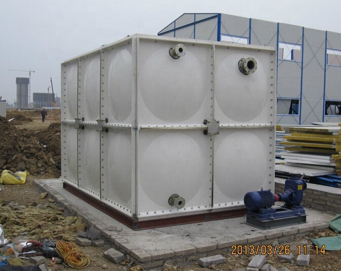 FRP Water Tank Water Storage Tank Pump System Panel Tank for Customized Requirements