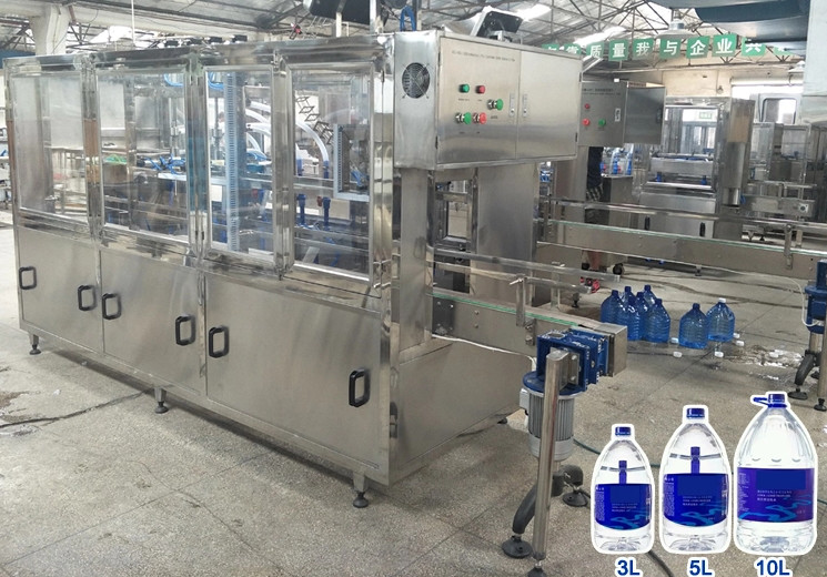 500ml pure water / mineral water Filling machine with 12pcs heads and cap washing uploading machine