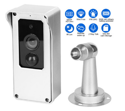 1080P Wireless Doorbell Camera Remote Control Built - In Mic 5M IR Range