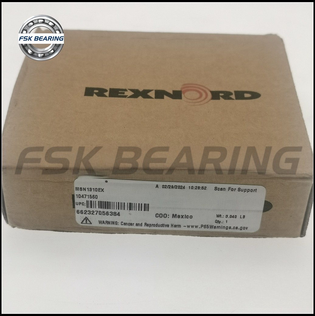 Gcr15 Chrome Steel MSN1310EX Single Row Cylindrical Roller Bearing Steel Cage