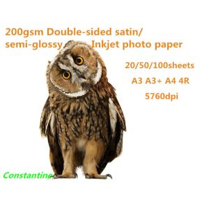 China 200gsm Double-sided satin/Semi-glossy Inkjet photo paper waterproof wholesale