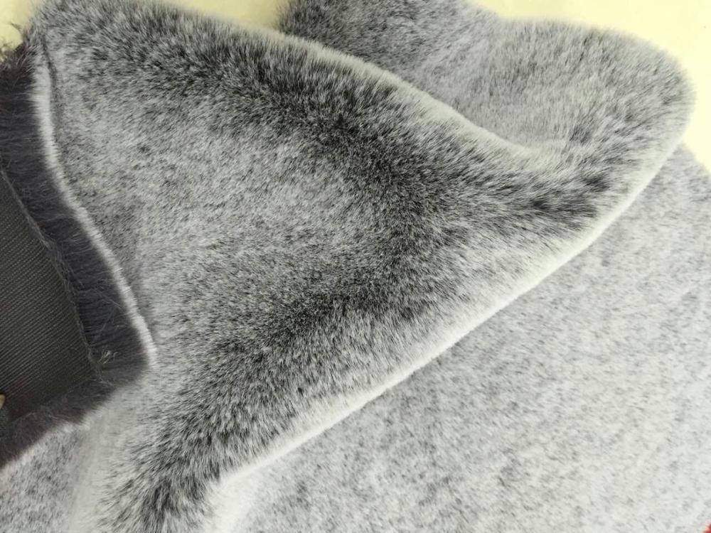 500meters Min Order Plush Fur Fabric 100% Polyester 10-20mm Density D Knitted Fabric