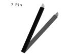 Black 7 Pins Permanent Makeup Eyebrow Liner Tattoo Blade