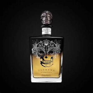 China 500ml Flint Tequila Decanter Bottle Black Coating Screen Printing wholesale