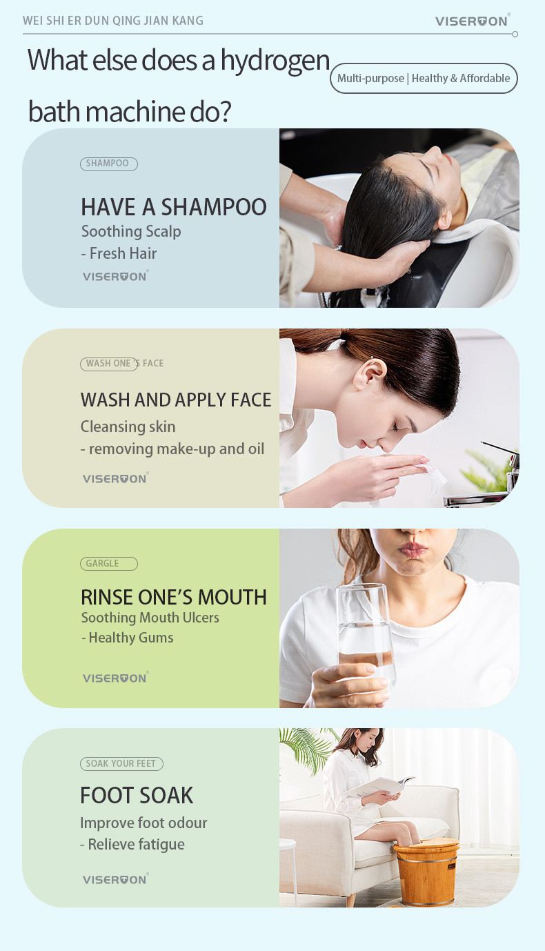 Health Care Hydrogen Bathing Generator 99.99% Hydrogen Concentration and PEM Technology