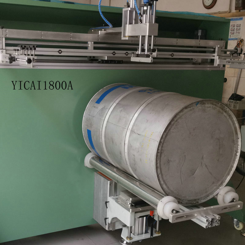 HY2000A Oil Barrels Round Screen Printing Machine 4000W Bucket Screen Printer
