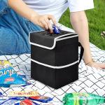 Grocery Car Organizer Bags Waterproof Truck Bed Storage Bag Box Can Bin 8x6x10"