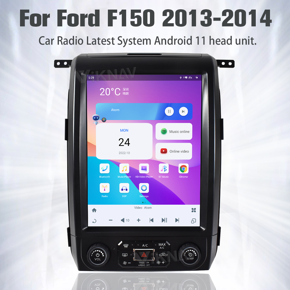 12.1 Inch Touch Screen Car Radio For Ford F150 2013 - 2014 Android 11