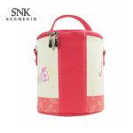 Cute Printed Round Shape PU Leather Bento Lunch Bag