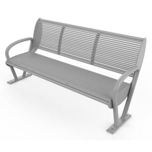 China Commercial ISO14001 Certificate 180cm Outdoor Aluminum Benches wholesale