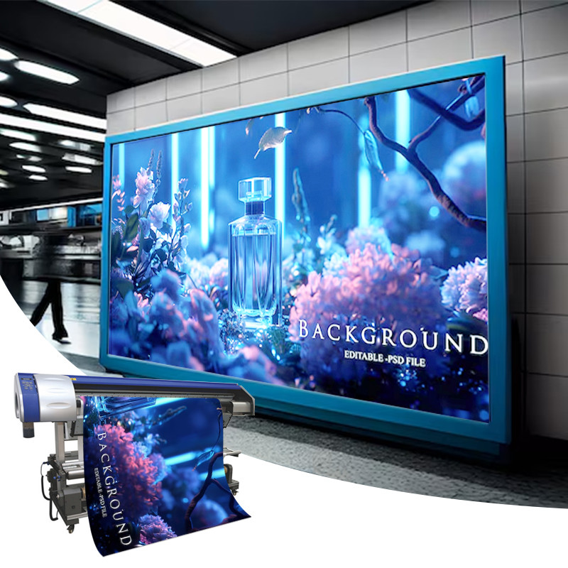 Waterproof Tear Resistant White PET Poster Frontlit Printing Backlit Film