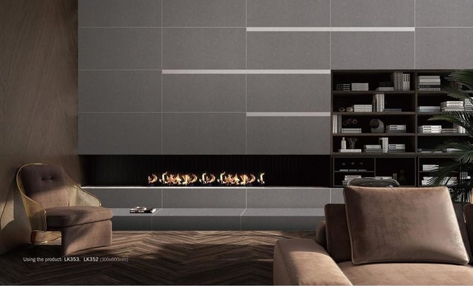 SGS Inside Wall Tiles And 300x600mm Gray Full Body Porcelain Tiles For Balcony Decor