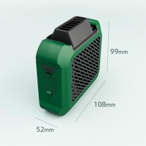 China Silicone Aluminum Alloy Portable Waist Fan With 3 Speed Wearable wholesale