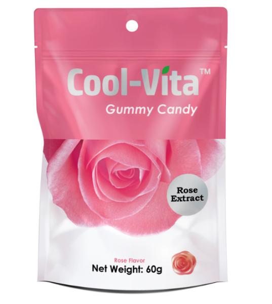 Flower Shaped Adult Gummy Candy Skin Improving Soft Jelly Candy With Rose