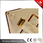 Durable gold handbag square turn lock for bag parts,30.9*30.9mm,Zinc alloy lock