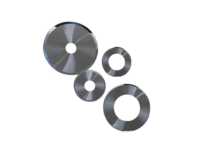 Corrugated Paper Slitter Blades , Tungsten Carbide Circular Blade High Hardness