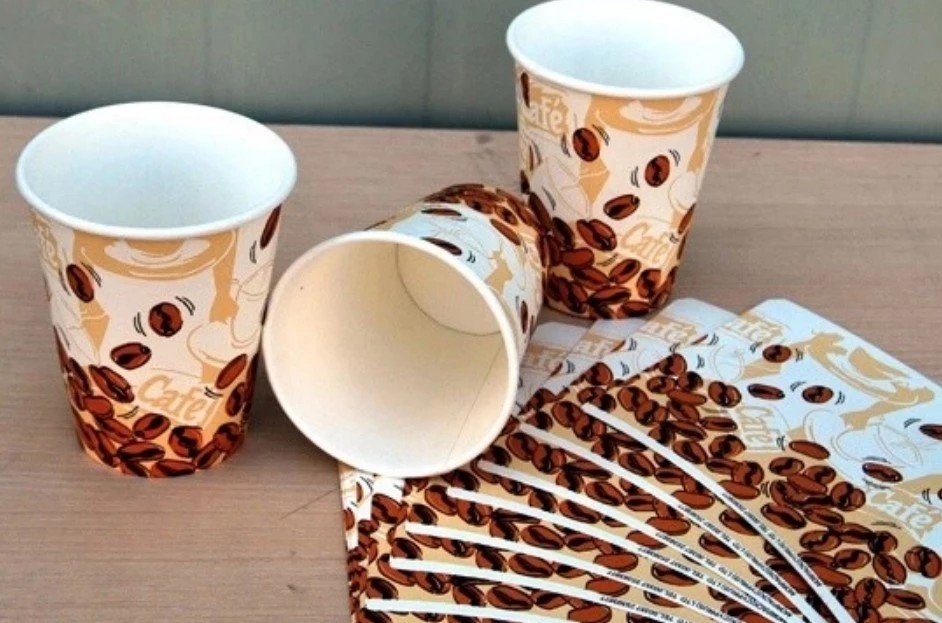 Class A PE Coated Paper Cup Fan Printed and Cutted Paper Fans for Paper Cups