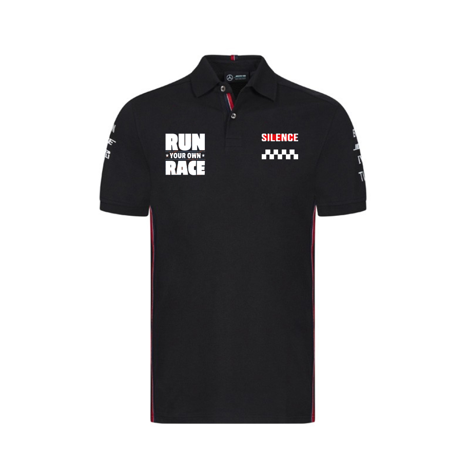 Summer Lightweight Plus Size Short Sleeve Racing Men's Polo Shirts in Custom Printing