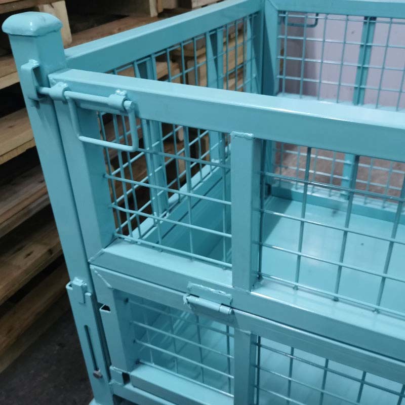 Customized Foldable Stacking Metal Box Pallet Industrial Storage Box