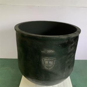 China Metal Melting Silicon Carbide Graphite Crucible Round Low Slag Adherence wholesale