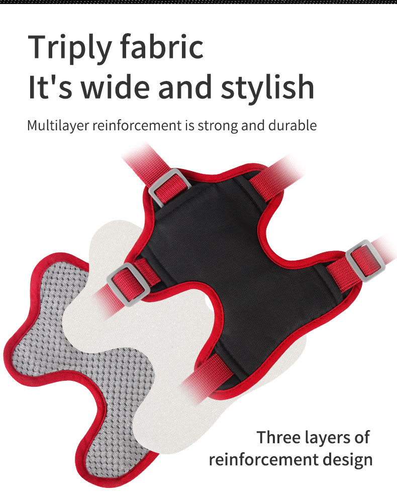 Dog harness for small and medium sized dogs, anti-breakaway dog ​​leash, reflective anti-escape leash