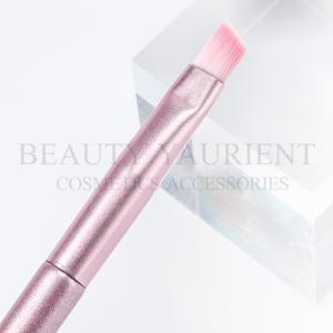 China Single Ended Eyebrow Makeup Brush Angled Flat Shape Hot Stamping Printing wholesale