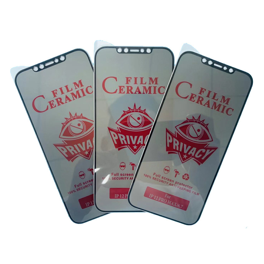 3D Tempered Glass Film 9H Anti Spy Privacy Screen Protector For Iphone