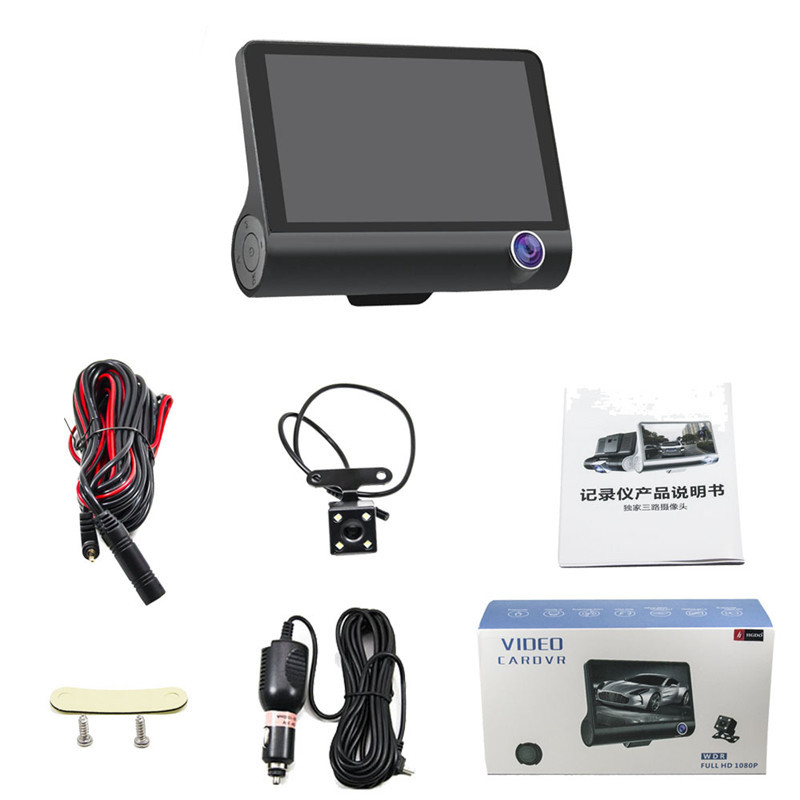 ODM 4" LCD Dash Cam DVR 1080p USB Dashcam Android Dashboard 25FPS