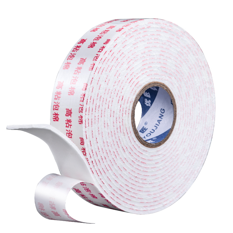 White Heat Resistant PE Double Side Foam Tape For Construction Glazing Acrylic Waterproof