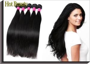 China Black Silky Straight 5A Virgin Brazilian Hair 12&quot;-32&quot; , Not Frizzy wholesale