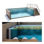 Family Sports Above Ground Framed Swimming Pool with Stainless Steel Constructio