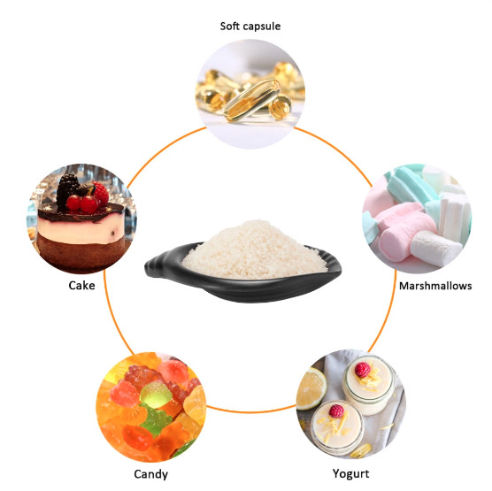 260 Bloom Edible Beef Gelatin Odorless Beef Gelatine For Toffees