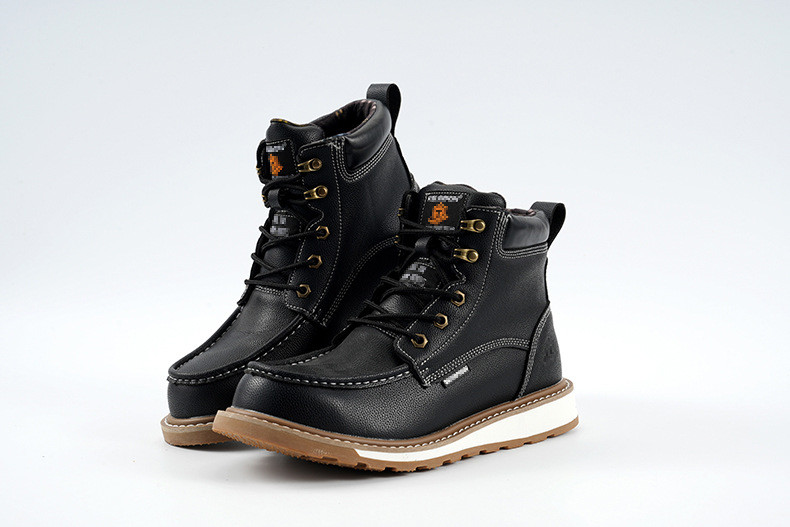 Anti-proof Work Shoes With PU Injection Molding Sole And Kevlar Midsole