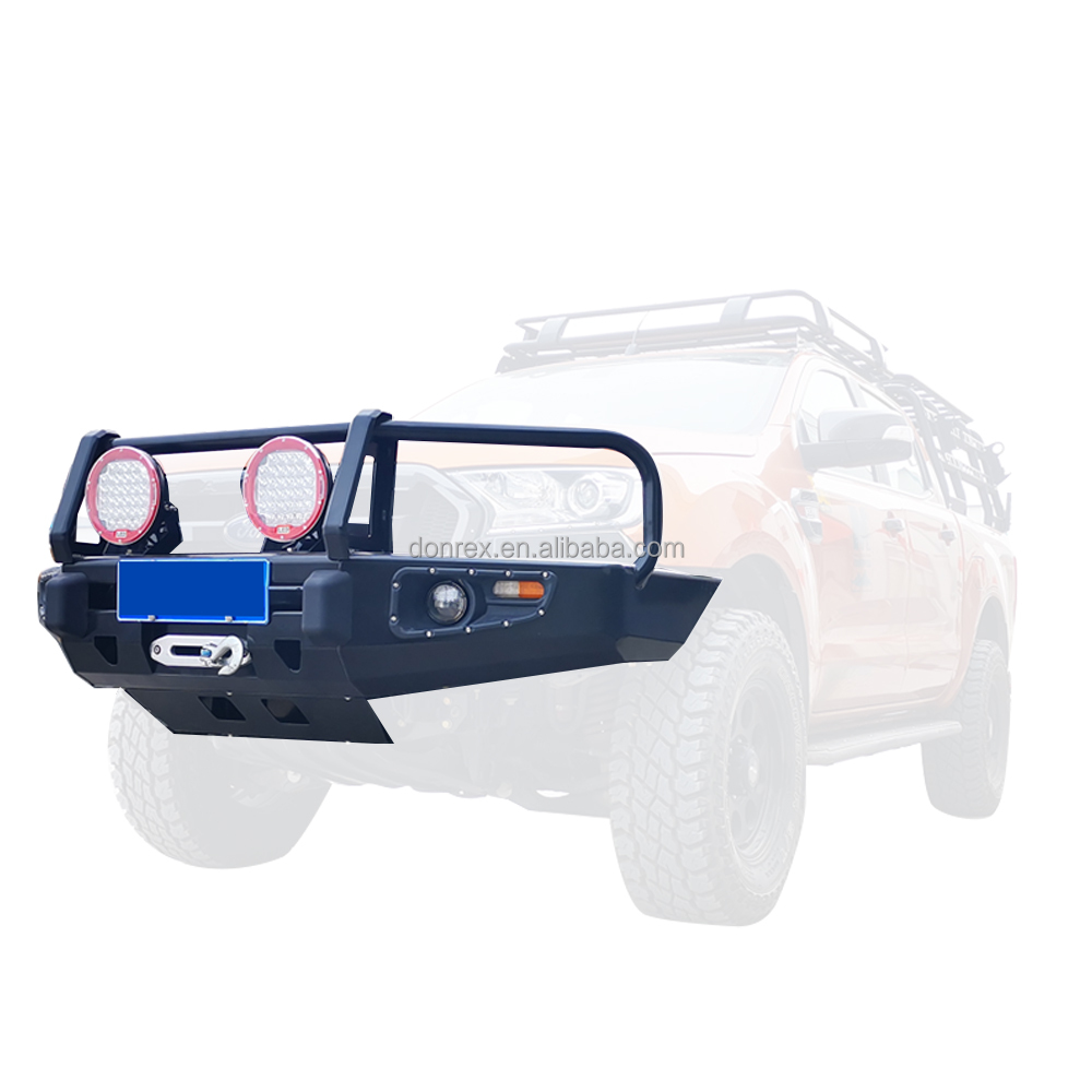 Ford Ranger 4x4 Steel Bumper Guard Body Kit Bull Bar for Original Car Hole Installation