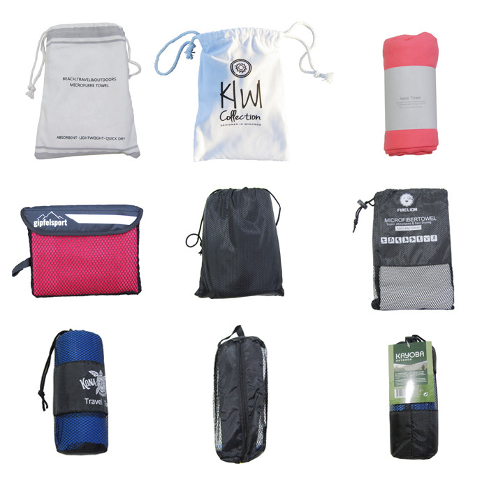 Xlarge Sand Free Packable Surf Microfiber Beach Towel With Mesh Bag