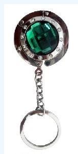 China 2012 fashional green diamond Portable bag hook / hanger wholesale