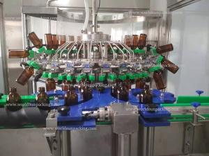 China automatic glass bottle syrup oral liquid filling machine aluminum cap capping machine stainless steel 316L wholesale