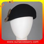 T5631185 Sun Accessory customized winner fashion 100% wool felt beret, women