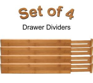 China adjustable bamboo wooden drawer dividers silverware dividers wholesale