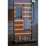 SUS304 Steel Black Floor Free Standing Towel Warmer Hot Towel Warmer Rack
