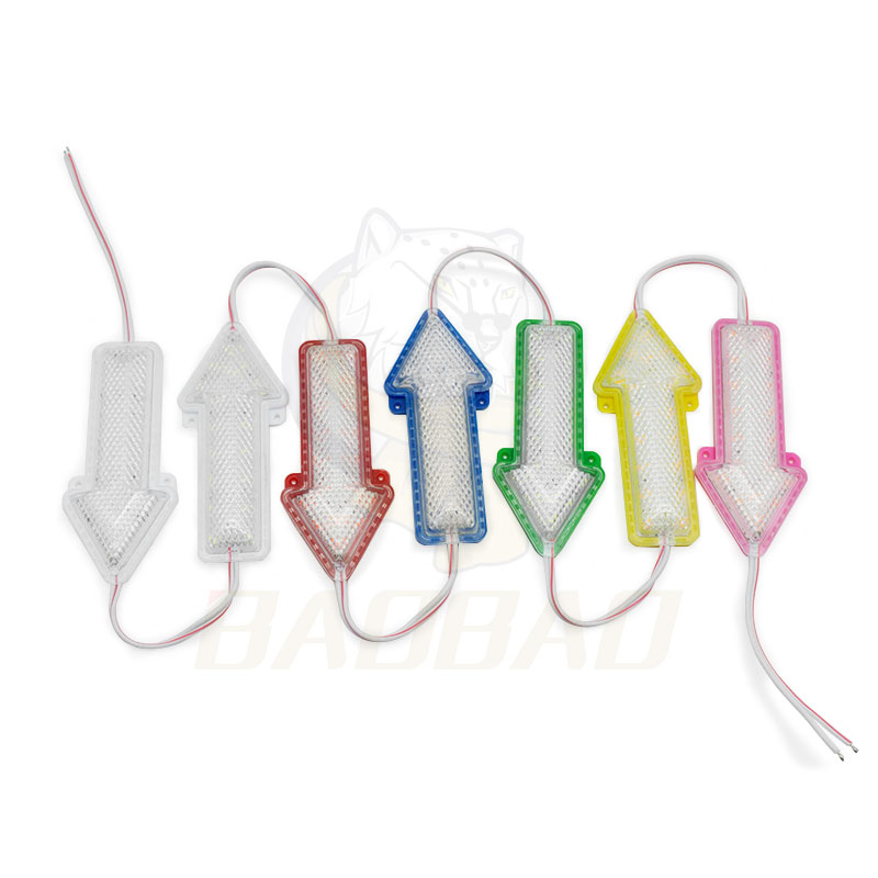 Arrow White Blue Green Red Pink Yellow 120 Deg Viewing Angle 12V LED Module Light