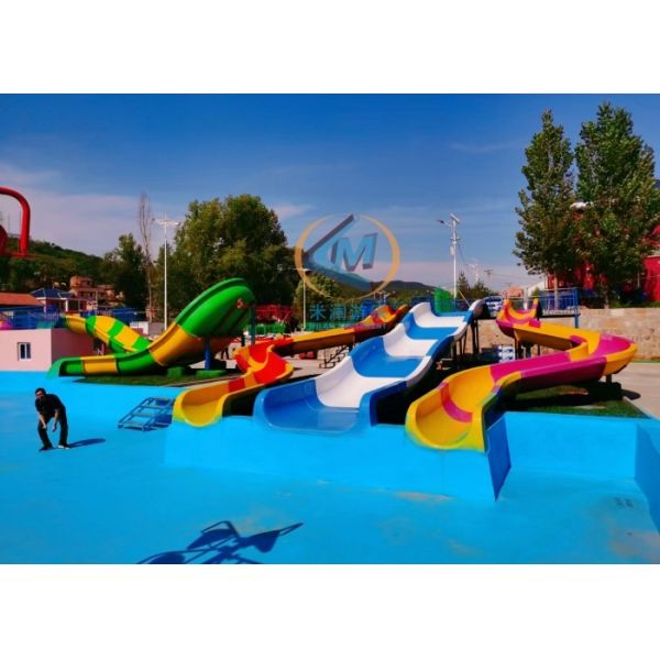 Swimming Pool Children Water Slide Kids Water Park 1.9m Height High Durability