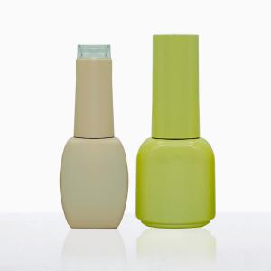 China Yellow Green 15ml Empty UV Gel Polish Bottles BPA Free Eco Friendly wholesale