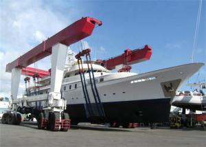 China 150t 180t Mobile Boat Lifting Crane Yacht Travel Lift Crane wholesale